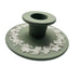 Vintage Wedgwood England Jasperware  Green Candle Holders -A Pair