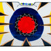 Sun Beads Geometric Ceramic Serving Tray Signed