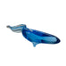 Vintage Art Glass Blue Eel Sculpture