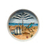 Vintage Ocean Beach Umbrella Paperweight