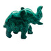 Elephant Carving Hand Carved Polished Malachite Sculpture