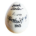 Vintage 1993 Dolphin’s Sea Handmade Porcelain Egg