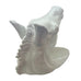 Glazed White Ceramic Glass Eyes Horse Head Wall Mount