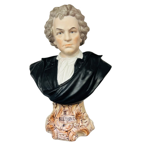 Vintage Beethoven Porcelain Bust Figurine