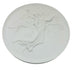 Royal Copenhagen White Round Porcelain Relief Plaque Medallion