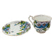 Vintage ROYAL ALBERT Bone China England MORNING GLORY Flower Cup & Saucer Set