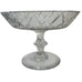 Vintage Val St Lambert Cut Crystal State Pedestal Bowl Compote Wafer Stem Signed