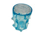 Vintage Art Glass Turquoise Aqua Blue Knobbly Vase