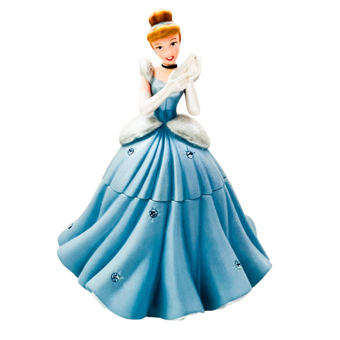 Disney Parks Princess Cinderella Rhinestone Trinket Box Figurine