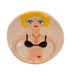 Shannon Smith Design  Blonde Bikini Girl Lady Trinket Soap Dish