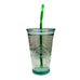 Starbucks Recycled Glass Spain BA 16 oz Grande with Lid and Straw