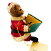 Kurt S. Adler Christmas Fabriche Santa Teddy Bear with Book Ornament Figurine