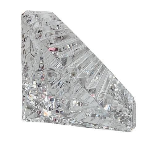 Vintage Waterford Crystal Glass Diamond Pyramid Shaped Paperweight