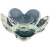Vintage Orrefors Clear Crystal Lotus Flower Footed Dish Bowl
