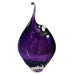 Vintage Loren Chapman Purple Art Glass Signed Bud Vase