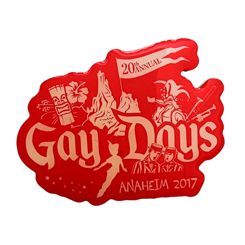 Gay Days 20th Anniversary Event 2017 Anaheim Pin