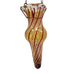 Vintage Robert Coleman Signed RC Handblown Spiral Glass Hanging Chain Bud Vase