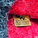 Peruvian Hand Knit Gray & Red Horned Viking Hat