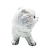 Vintage Homco Standing White Cat With Blue Bow Ceramic Figurine