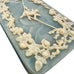 Vintage Incolay Stone Cameo Ornate Floral White & Blue Jewelry Box Trinket