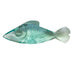 Vintage Aqua Green Fish Art Glass Paperweight