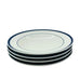 Williams Sonoma Brasserie Blue Dinner Plates Set of 4 & 3 Cups