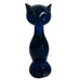 Vintage Bluenique Blue Art Glass Cat Figurine