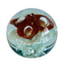 Vintage Hand Blown Floral Art Glass Paperweight
