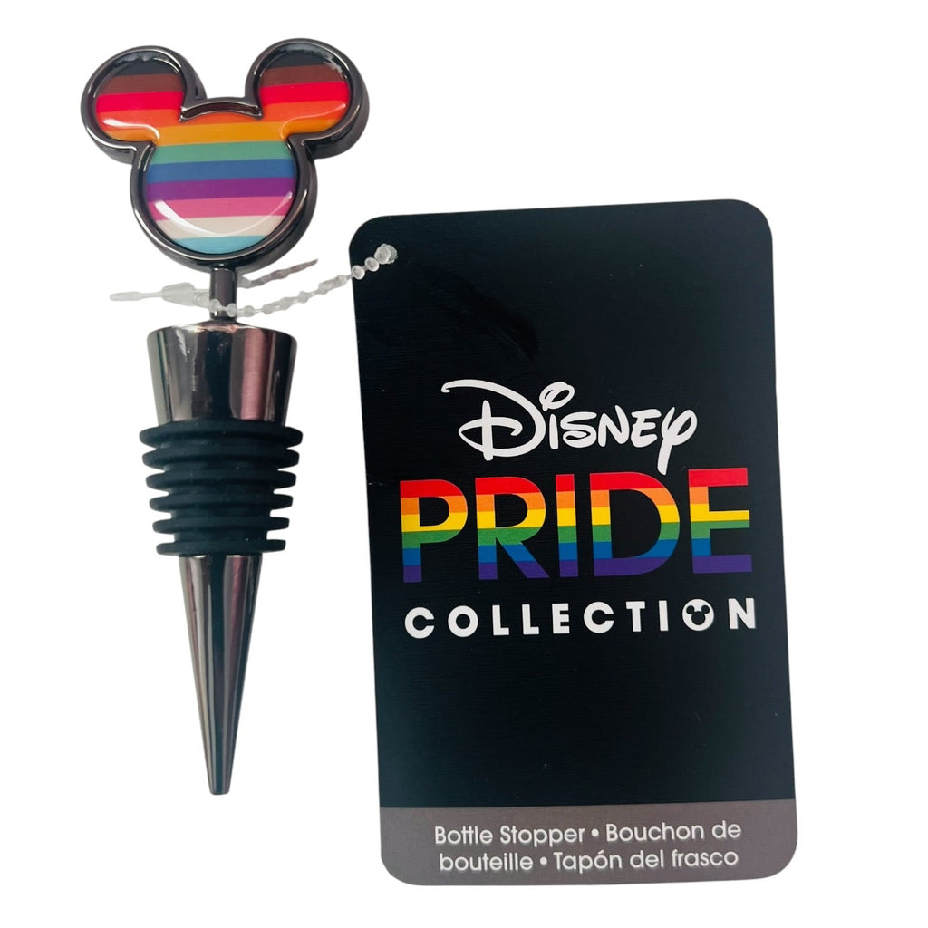 Disney Rainbow Stripe Mickey Wine Bottle Stopper