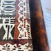 Vintage Polynesian Tapa Bark Cloth Glass Framed