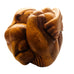Hand Carved Wooden Weeping Buddha Statue Crying Man Sculpture