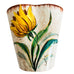 Vintage Italian Thistle Pinch Top Flower Numbered Vase