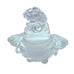 Antique Chinese Carved Rock Crystal Incense Burner with Rings