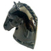 Vintage Abingdon Pottery Black Glazed Horse Head Book End