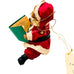 Kurt S. Adler Christmas Fabriche Santa Teddy Bear with Book Ornament Figurine