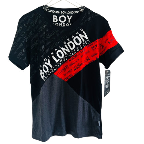 Boy London Black and Red Graphic T-Shirt