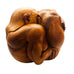 Hand Carved Wooden Weeping Buddha Statue Crying Man Sculpture
