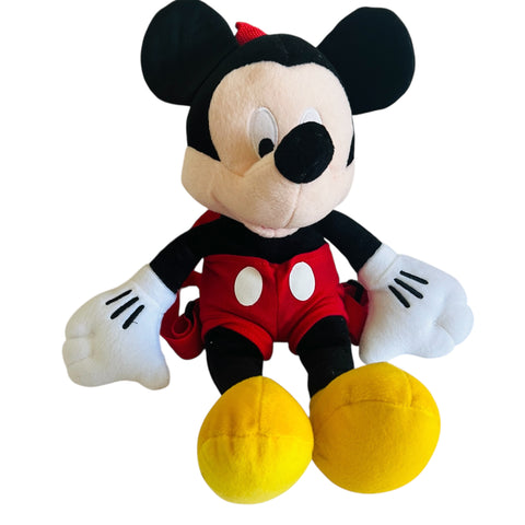 Disney Mickey Mouse Zippered Plush Backpack