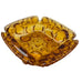 Vintage Amber Art Glass Bubble Ashtray