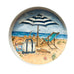 Vintage Ocean Beach Umbrella Paperweight