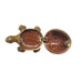 Vintage Crystal Jeweled Turtle Hinged Trinket Box