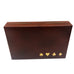 Vintage Embossed Leather Case Congress Playing Cards Hinged Box