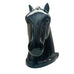 Vintage Abingdon Pottery Black Glazed Horse Head Book End