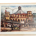 Vintage 1979 Merry Go Round Santa Monica Pier Tom Brittain Signed Wood Framed
