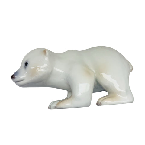 Vintage Porcelain Polar Bear Figurine