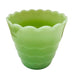 Vintage Jadeite Green Small Scalloped Vase