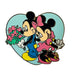 Disney Mickey & Minnie Sweatheart 2004 Hearts Lanyard Pin Series Pin