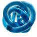 Vintage Blue Rope Knot Ribbed Twist Braid Rope Art Glass Sculpture Paperweight
