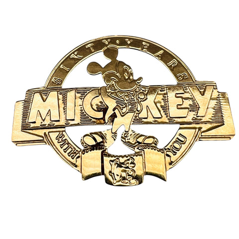 Disney Mickey Mouse Sixty Years With You Anniversary Brooch Pin