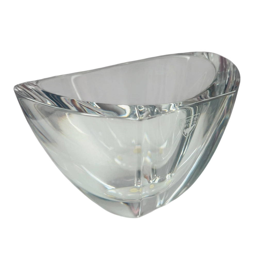 Orrefors Mirror SkalBowl Cut Crystal Bowl